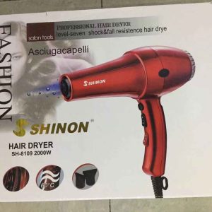 ( red color ) Shinon Hair Dryers Salon Home Used Professional Blow Hair Dryer With complete accessories