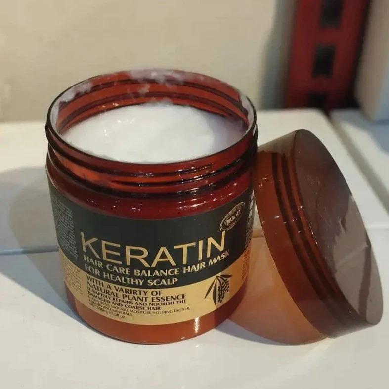 Professional Keratin Hair Repair Mask (300ml): Deep Conditioning Treatment for Frizzy, Damaged, and Chemically Treated Hair. - Image 2